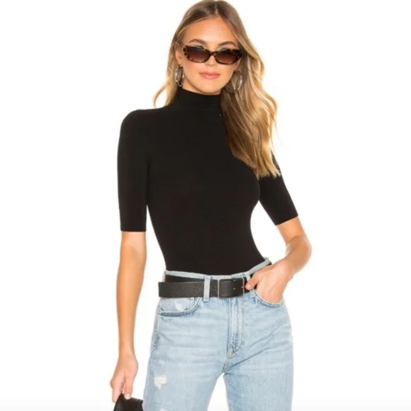 NWT Commando Ballet Short Sleeve Turtleneck Bodysuit - Picture 8 of 12